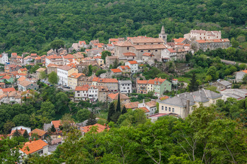 Fototapeta na wymiar A view over Bakar medieval village, Croatia