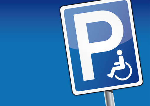 Behindertenparkplatz Schild