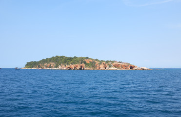 Fototapeta na wymiar Island In The Sea