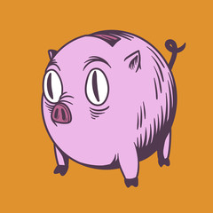 Piggy Bank Earning Money Economy Vector Design