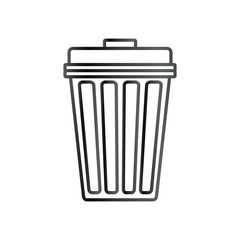 Isolated trash can icon vector illustration graphic design
