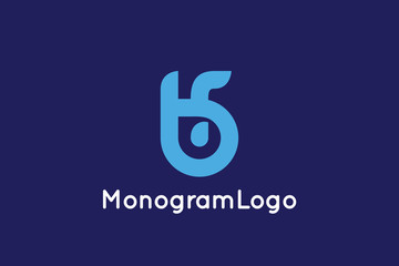 Letter B and F Monogram Logo Design Vector