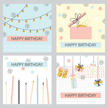 Collection of birthday backgrounds