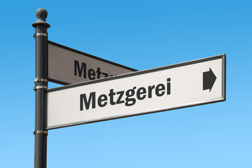 Schild 175 - Metzgerei