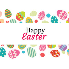 Happy easter egg background template.Can be used for greeting card, ad, wallpaper,flyers, invitation, posters, brochure.