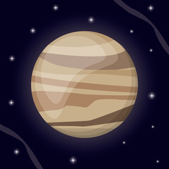 venus planet solar system space vector illustration eps 10