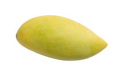 Mango fruit isolated on white background.
