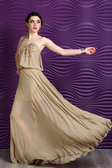 Fototapeta premium Woman in a dress