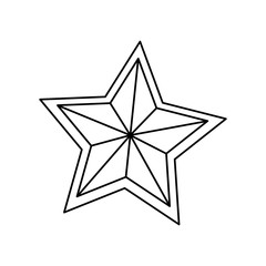 Star shape symbol icon vector illustration graphic design