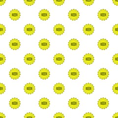 Cover beer pattern, cartoon style