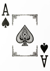 large index playing card ace of spades