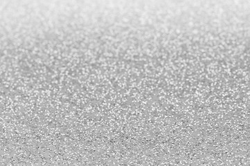 Silver glitter textured background