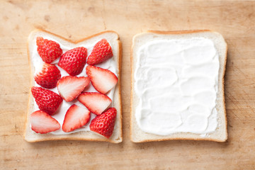 Strawberry sandwich