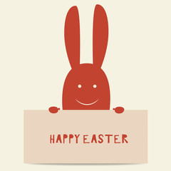 Happy easter background design. Happy easter cards with Easter bunnies. Vector illustration