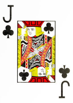 large index playing card jack of clubs