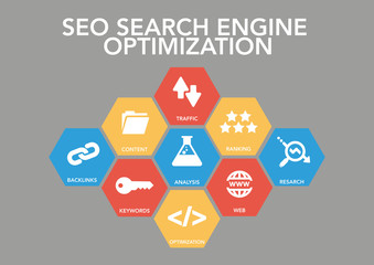 Seo Search Engıne Optımızatıon Icon Concept
