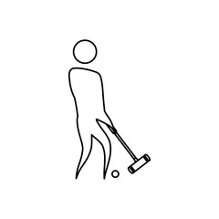 Sport game abstract man silhouette icon vector illustration graphic design
