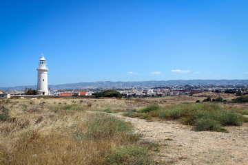 Fototapeta na wymiar Lighthouse of Paphos, Cyprus