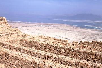 Masada Fortification ruins - Israel