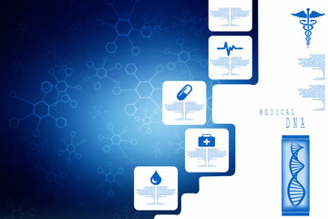 2D medical structure background