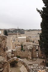 Fototapeta na wymiar Old Jerusalem ruins - Israel