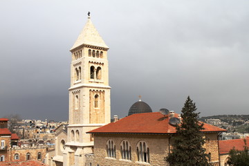 Fototapeta na wymiar Lutheran Church of the Redeemer - Jerusalem - Israel