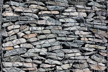 Gabion-protection against taluses, background