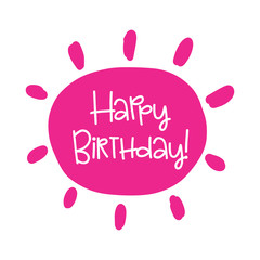 Vector poster with phrase decor elements