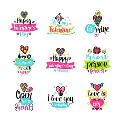 Vector calligraphy with decor elements