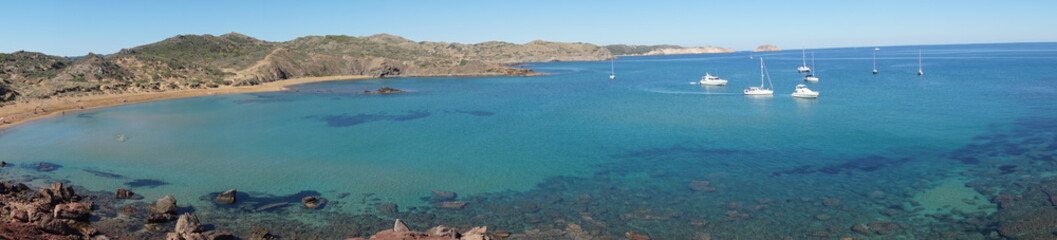 Obraz premium Vista panorámica playa Cavalleria Menorca