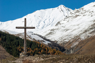 Valloire paysage d'automne