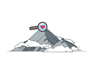 Mountain vector illustration