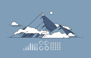 Mountain vector illustration