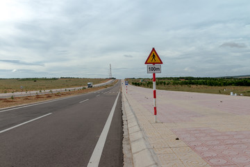 New road way to Sand dunes, Mui Ne South Vietnam Dec 2016