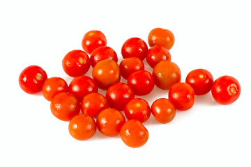 cherry tomatoes over white