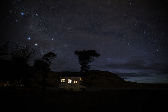 Camping under the stars, New Zealand
