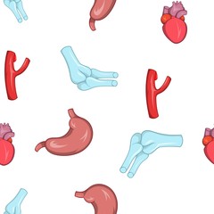 Bodies pattern, cartoon style