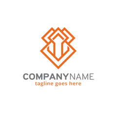 Abstract House Logo Template Design Vector, Emblem, Design Concept, Creative Symbol, Icon