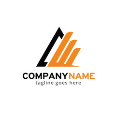 Abstract Triangle Logo Template Design Vector, Emblem, Design Concept, Creative Symbol, Icon