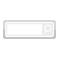 Search button icon, cartoon style