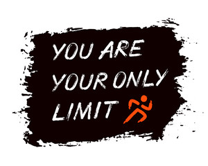 Motivation Poster Lettering Grunge Words