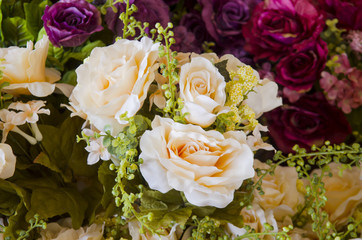 Abstract background of flowers. Close-up.