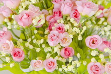 Abstract background of flowers. Close-up.