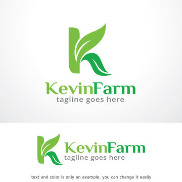 Letter K Leaf Logo Template Design Vector, Emblem, Design Concept, Creative Symbol, Icon