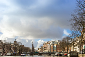 Amsterdam canals, bridges and houses