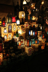 Lamps at the Khan el-Khalili in Cairo, Egypt