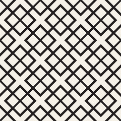 Fototapeta premium Seamless Pattern With Squares. Vector Stylish Geometric Linear Structure