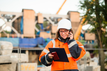 Senior woman engineer working