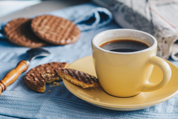 Morning coffee and cookies