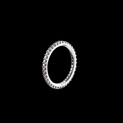 jewelry ring isolated on black